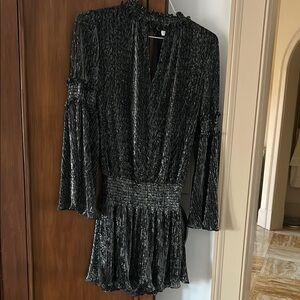 Parker Elegant Black and Silver Women's Dress